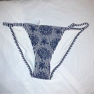 Aerie Small Striped Floral Print High leg bottom